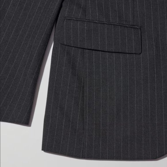 Uniqlo +J Wool Blend Tailored Jacket Dark Navy Size M - Picture 12 of 15